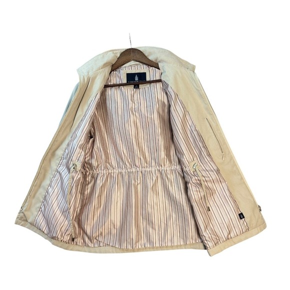 London Fog Womens Anorak Rain Coat Jacket S-P Beige Neutral Hooded Lightweight - Picture 6 of 11